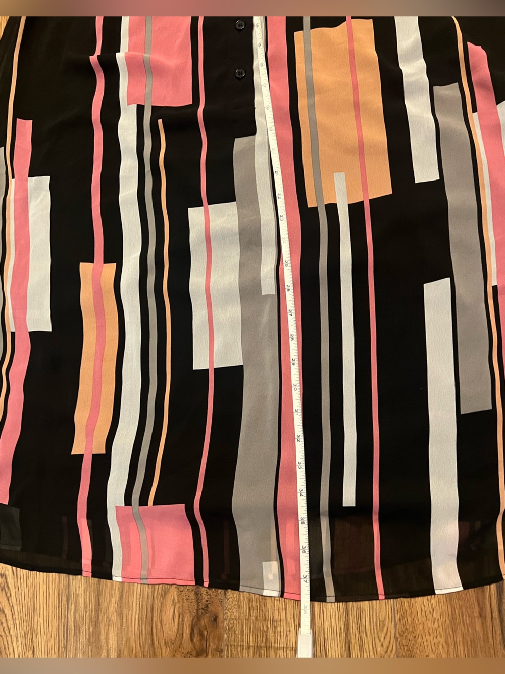 Colorful Geometric Michel Studios size 14 Sleeveless Dress. Fully lined. EUC - Picture 8 of 8